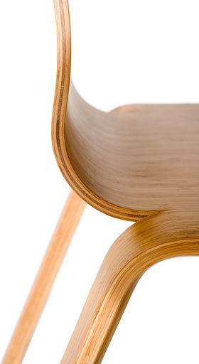 Bambus Stuhl gefertigt aus Bambus-Furnier-Platten