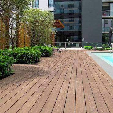 Terrassendielen 208mm feingeriffelt/gebürstet
