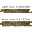 Seitenansicht-Landhausdiele-massiv mit Nut Und Feder und Klicksystem