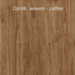 Optik der 1-schichtplatte woven in der farbe coffee 4 mm