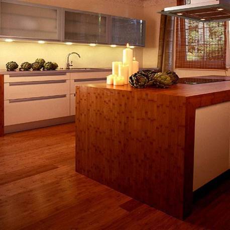 Küchen design mit Bambus design platten