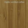 Optik Bambusplatte in vertikal coffee 40 mm